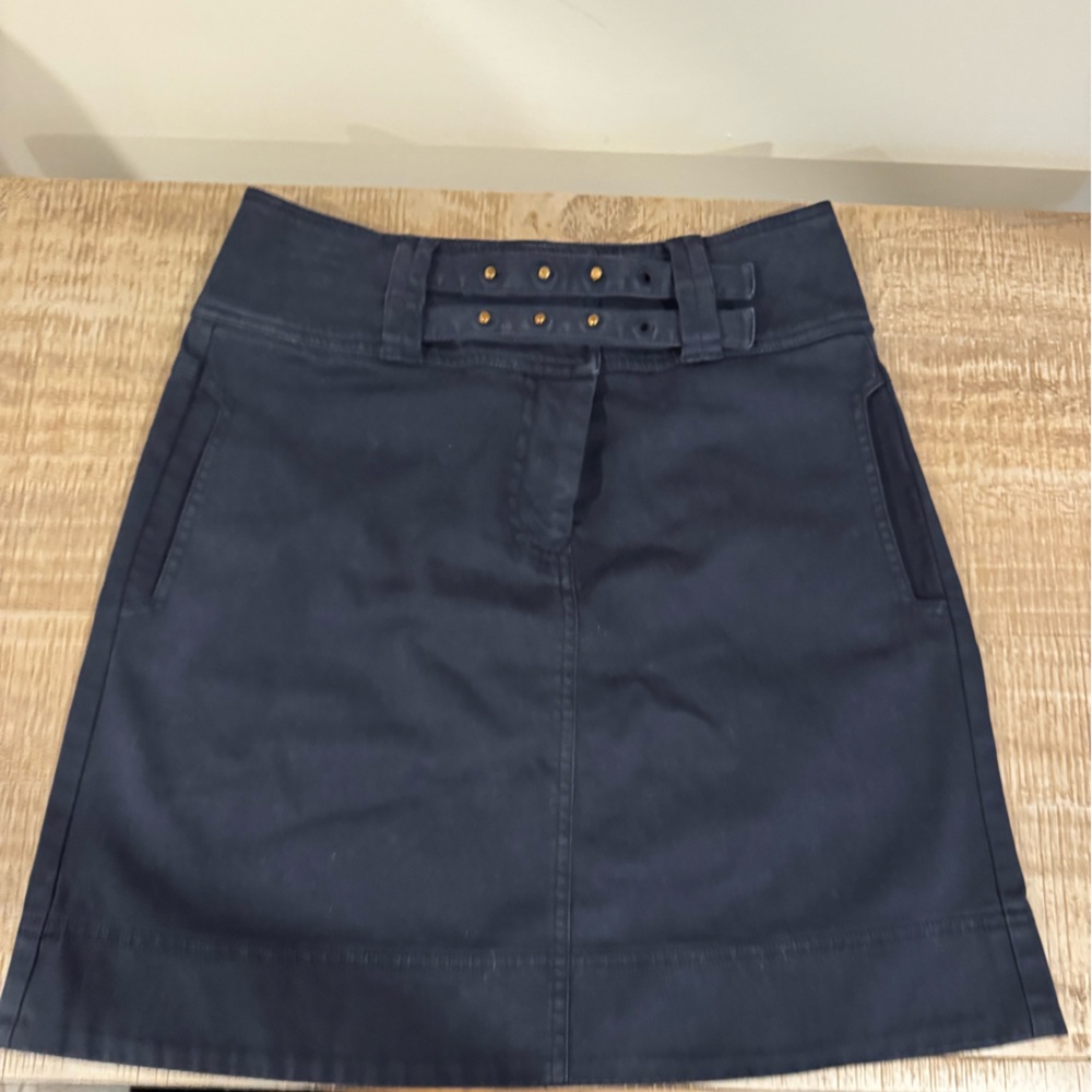 See By Chloe Designer Dark Blue Skirt Sz 4 - New w/o tag.